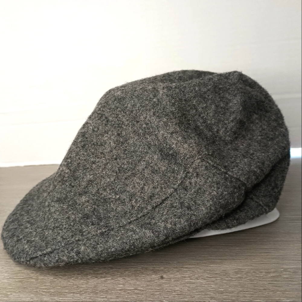 Vintage Dobbs Fifth Avenue Felted Wool Newsboy Cap Gray Mens 7 Cabbie Hat